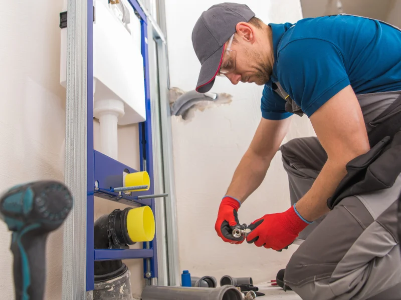 A plumber responding to an emergency plumbing problem in Arizona.