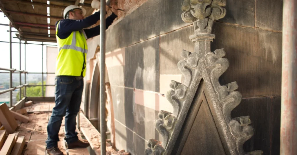 An image showing a restoration contractor at work in Arizona.