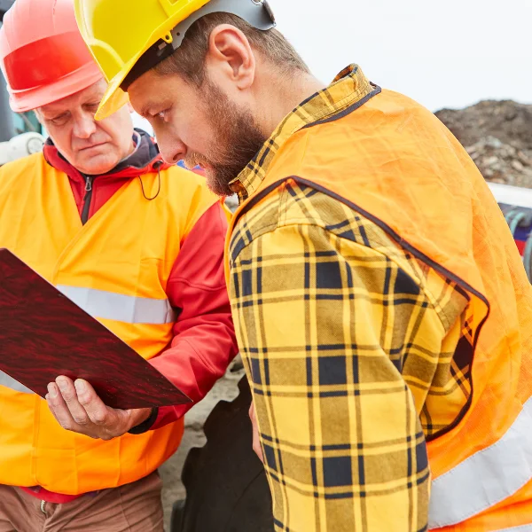 An image showing tenant improvement contractors receiving acquiring a permit in Arizona.