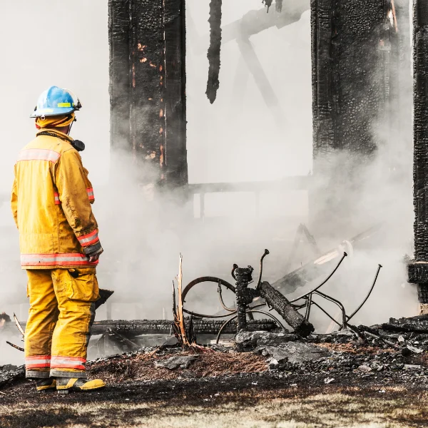 An image showing fire and smoke damage restoration in Arizona.