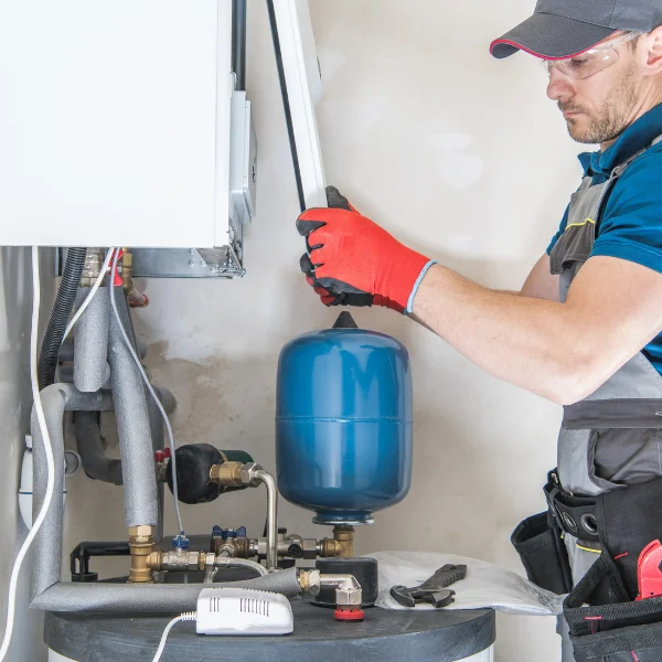 An image showing water heater repair and installation.