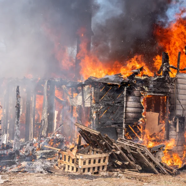 An image showing fire damage restoration techniques used in Chandler.