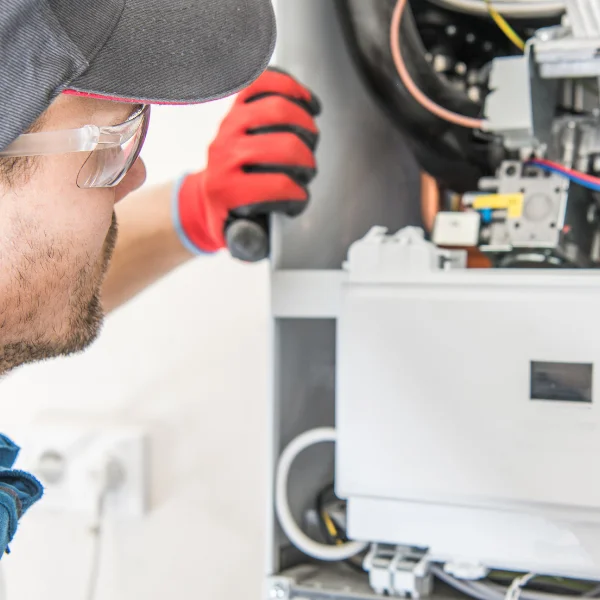 An image showing water heater repair and installation.